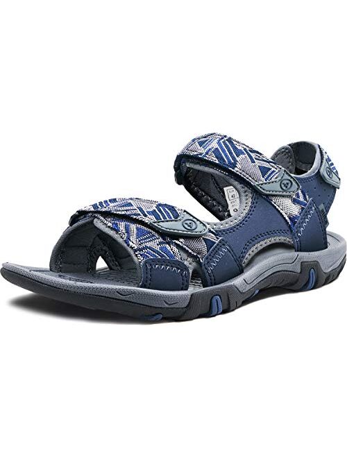 atika Men's Open Toe Arch Support Strap Water Sandals, Outdoor Hiking Sandals, Lightweight Athletic Trail Sport Sandals