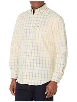 Men's Advantage Performance Plaid Long Sleeve Stretch Button Down Shirt