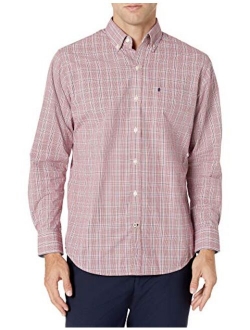 Men's Advantage Performance Plaid Long Sleeve Stretch Button Down Shirt