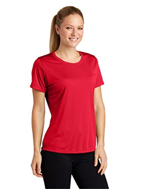 Clothe Co. Ladies Short Sleeve Moisture Wicking Athletic T-Shirt