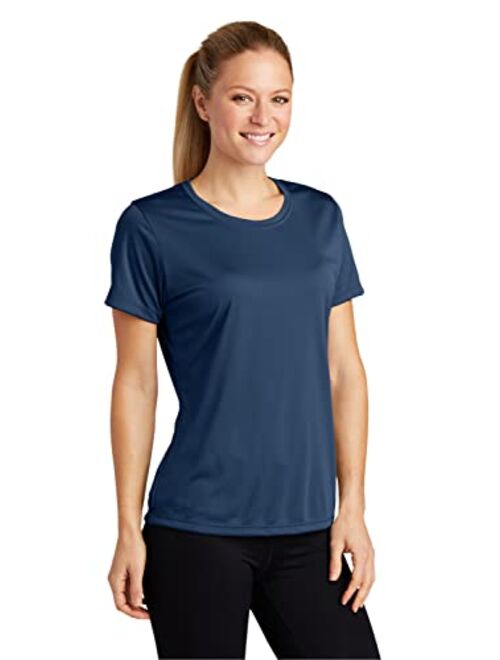 Clothe Co. Ladies Short Sleeve Moisture Wicking Athletic T-Shirt