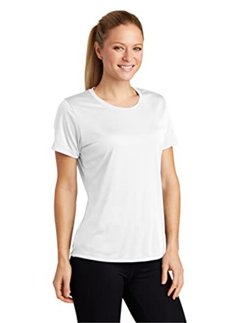 Clothe Co. Ladies Short Sleeve Moisture Wicking Athletic T-Shirt