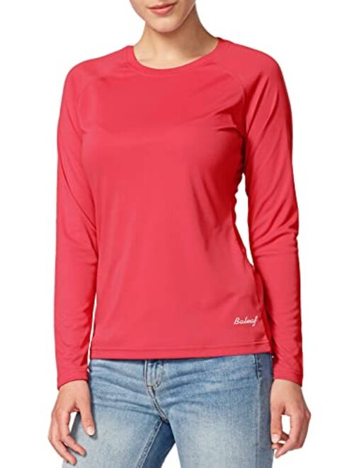 BALEAF Women's Long Sleeve Moisture Wicking T-Shirts UPF 50+ Sun Protection SPF Quick Dry Lightweight T-Shirt Outdoor Hiking Runing Fishing