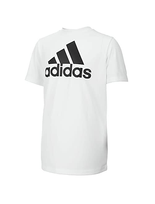 adidas Mélange Performance Moisture Wicking Tee (Extended Size) Kids'