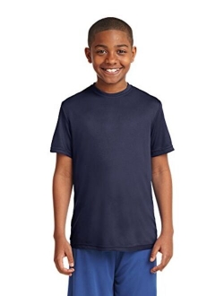 Dri-Wick Youth Sport Performance Moisture Wicking Athletic T-Shirt