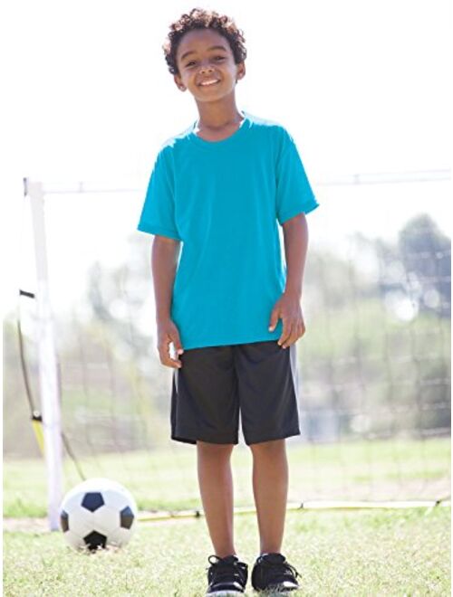 Jerzees boys 21b Moisture Wicking Short Sleeve T-Shirt