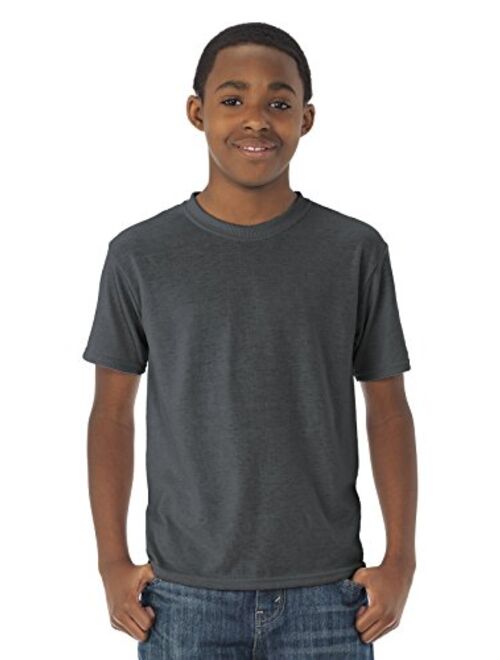 Jerzees boys 21b Moisture Wicking Short Sleeve T-Shirt