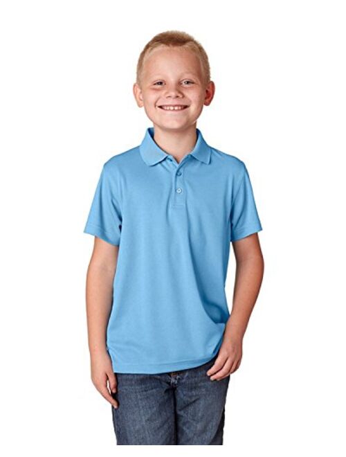 UltraClub Youth Cool & Dry Mesh Moisture Wicking Pique Polo (8210Y) T-shirt