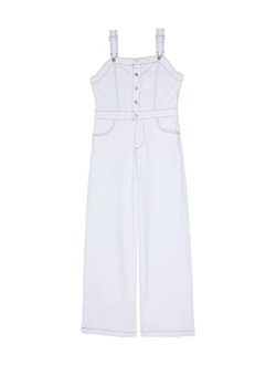 Henley Wide Leg Jumpsuit (Big Kids)