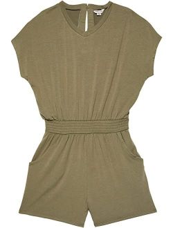 V-Neck Knit Romper (Big Kids)