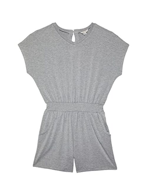 HABITUAL girl V-Neck Knit Romper (Big Kids)