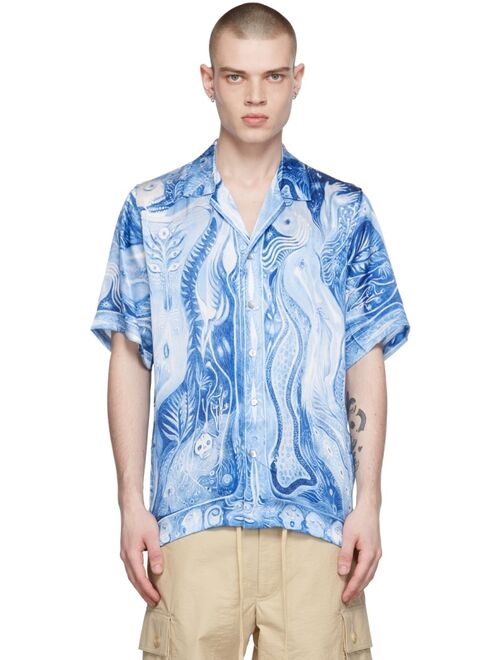 Endless Joy Blue Silk Shirt