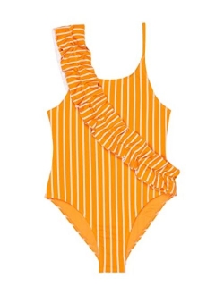 girls Ruched One-piece Swimsuit (Big Kids)