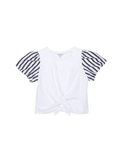 Puff Sleeve Wrap Top (Big Kids)