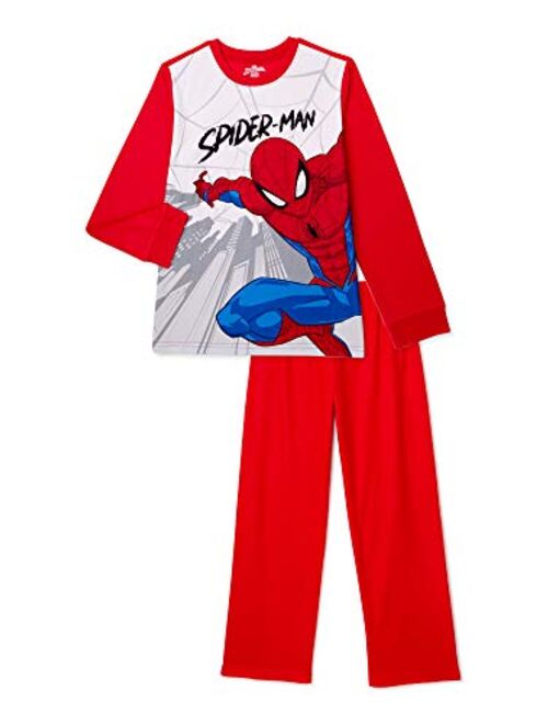 Marvel Boy's Spiderman 2 Piece Flannel Pajama Set