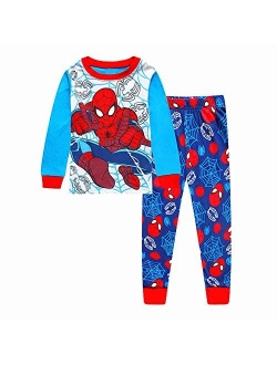 N‘aix Spiderman Children's Pajamas Set 2-7T PJS Cotton Sleepwear Little Boys Kids Pajamas