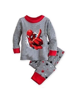 N‘aix Spiderman Children's Pajamas Set 2-7T PJS Cotton Sleepwear Little Boys Kids Pajamas