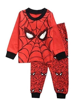 N‘aix Spiderman Children's Pajamas Set 2-7T PJS Cotton Sleepwear Little Boys Kids Pajamas