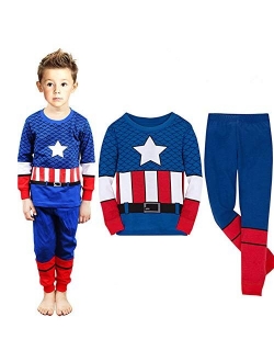 N‘aix Little Boys Super Hero Pajama Sets Cotton Sleepwear 2-7T