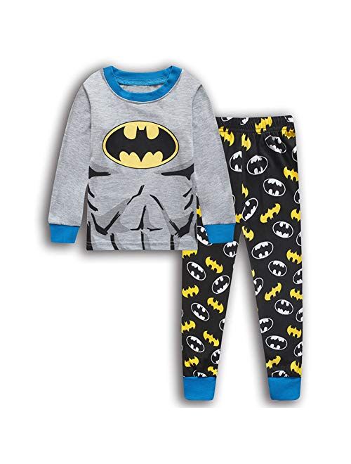 N‘aix Little Boys Super Hero Pajama Sets Cotton Sleepwear 2-7T