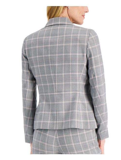 Kasper Petite Plaid Two-Button Blazer