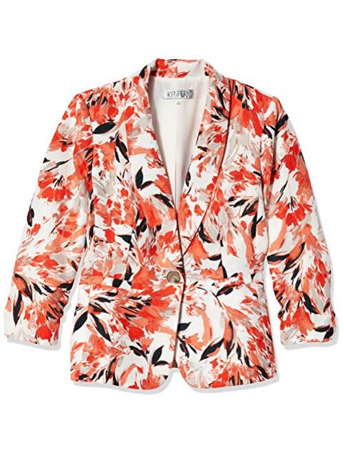 Kasper Regular & Plus Size Printed Jacket