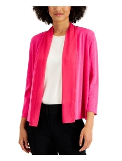 Regular & Plus Size Open-Front Long Sleeve Jacket