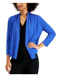 Regular & Plus Size Open-Front Long Sleeve Jacket