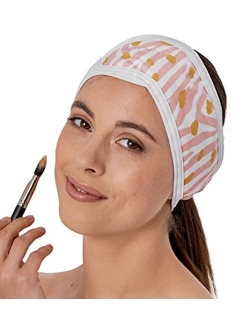 Brook + Bay Spa Headband for Washing Face - Makeup & Skincare Face Wash Head Band - Face Mask Towel Terry Hair Band for Women