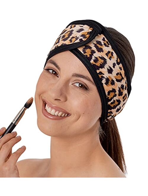 Brook + Bay Spa Headband for Washing Face - Makeup & Skincare Face Wash Head Band - Face Mask Towel Terry Hair Band for Women