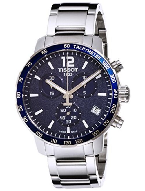 Tissot mens Quickster Chrono L/G Stainless Steel Casual Watch Grey T0954171104700