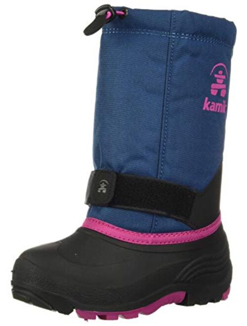 Kamik Kids Rocket (Toddler/Little Kid/Big Kid) Unisex Nylon Slip on Waterproof Snow Boot