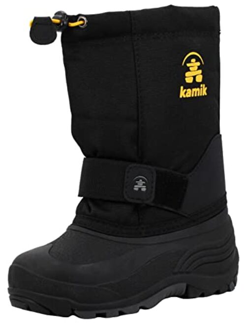 Kamik Kids Rocket (Toddler/Little Kid/Big Kid) Unisex Nylon Slip on Waterproof Snow Boot