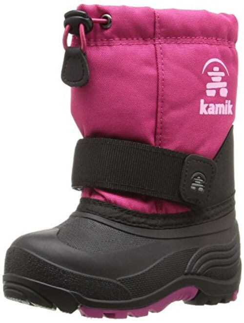 Kamik Kids Rocket (Toddler/Little Kid/Big Kid) Unisex Nylon Slip on Waterproof Snow Boot