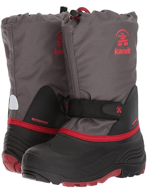 Kamik Kids Waterbug Wide (Toddler/Little Kid/Big Kid) Boys Nylon Slip on Waterproof Snow Boot