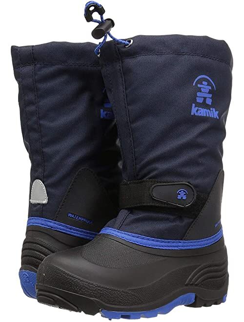 Kamik Kids Waterbug Wide (Toddler/Little Kid/Big Kid) Boys Nylon Slip on Waterproof Snow Boot