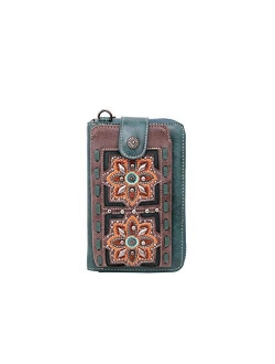 Small Crossbody Cell Phone Purses for Women Western Cell Phone Wallet Bags with Strap