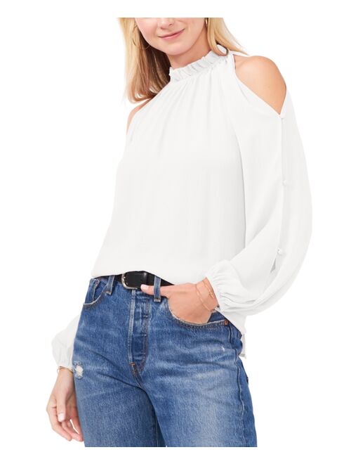 Vince Camuto Long-Sleeve Cold-Shoulder Top