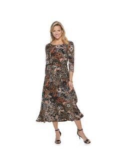 Women's Nina Leonard Print Midi Dress