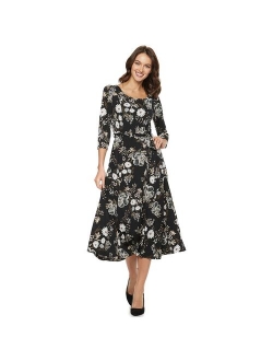 Women's Nina Leonard Print Midi Dress