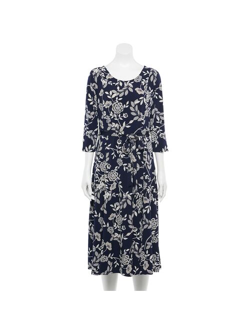 Women's Nina Leonard Print Midi Dress