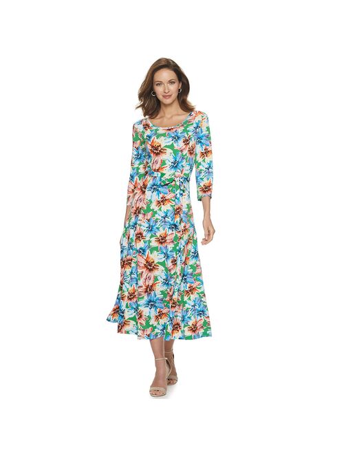 Women's Nina Leonard Print Midi Dress