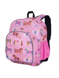 Wildkin 12" Polyester Animal Print Adjustable Backpack