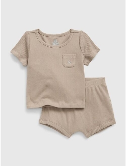 Baby Ribbed 2-Piece Outfit Set