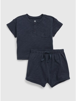 Baby 100% Organic Cotton Two-Piece Outfit Set