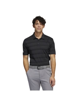 Two-Color Striped Golf Moisture Wicking Polo