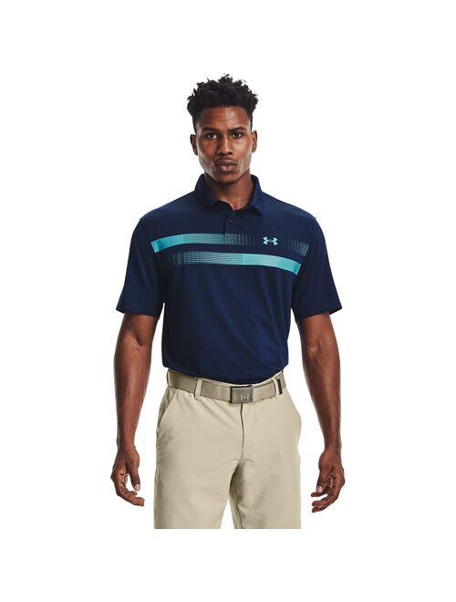 Men's Under Armour Classic-Fit Moisture Wicking Performance Golf Graphic 2.0 Polo