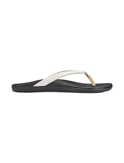 Ho'opio Leather Women's Beach Sandals, Full-Grain Leather Flip-Flop