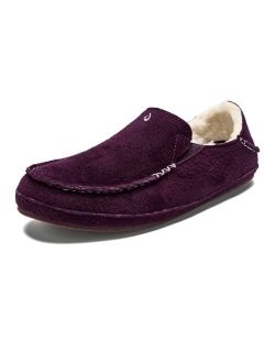 Nohea Slipper, Women's Slip-On Shoes, Genuine Shearling & Premium Nubuck Leather, Drop-In Heel Design, Cozy & Ultra-Soft Comfort Fit