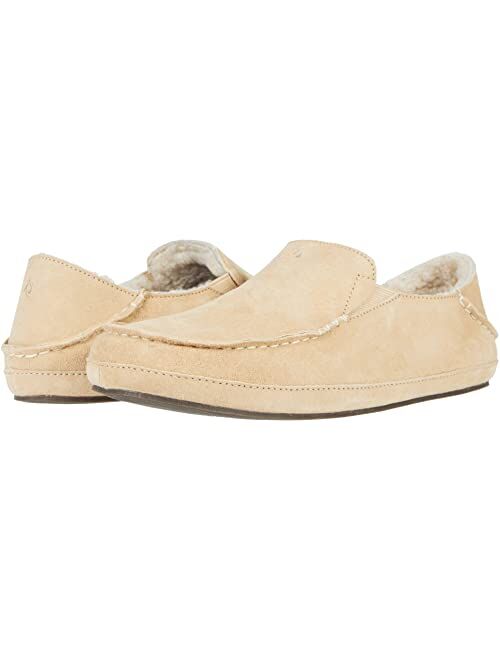 OluKai Nohea Slipper, Women's Slip-On Shoes, Genuine Shearling & Premium Nubuck Leather, Drop-In Heel Design, Cozy & Ultra-Soft Comfort Fit